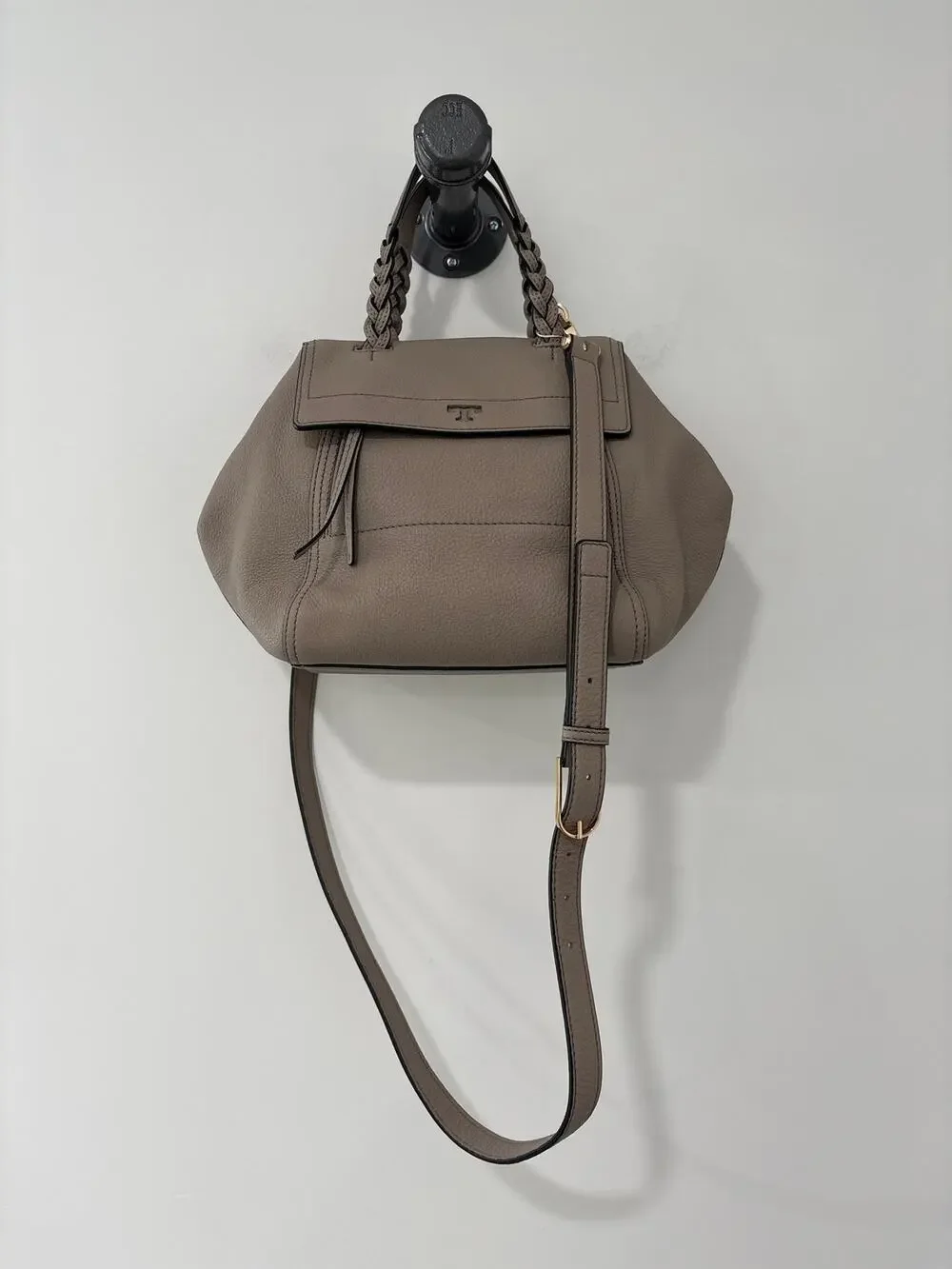 Tory Burch Half Moon Satchel Top Handle Crossbody Adjustable Strap Bag Purse